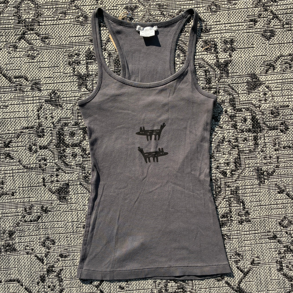 Wolf/Dog Grey Tank Top Medium