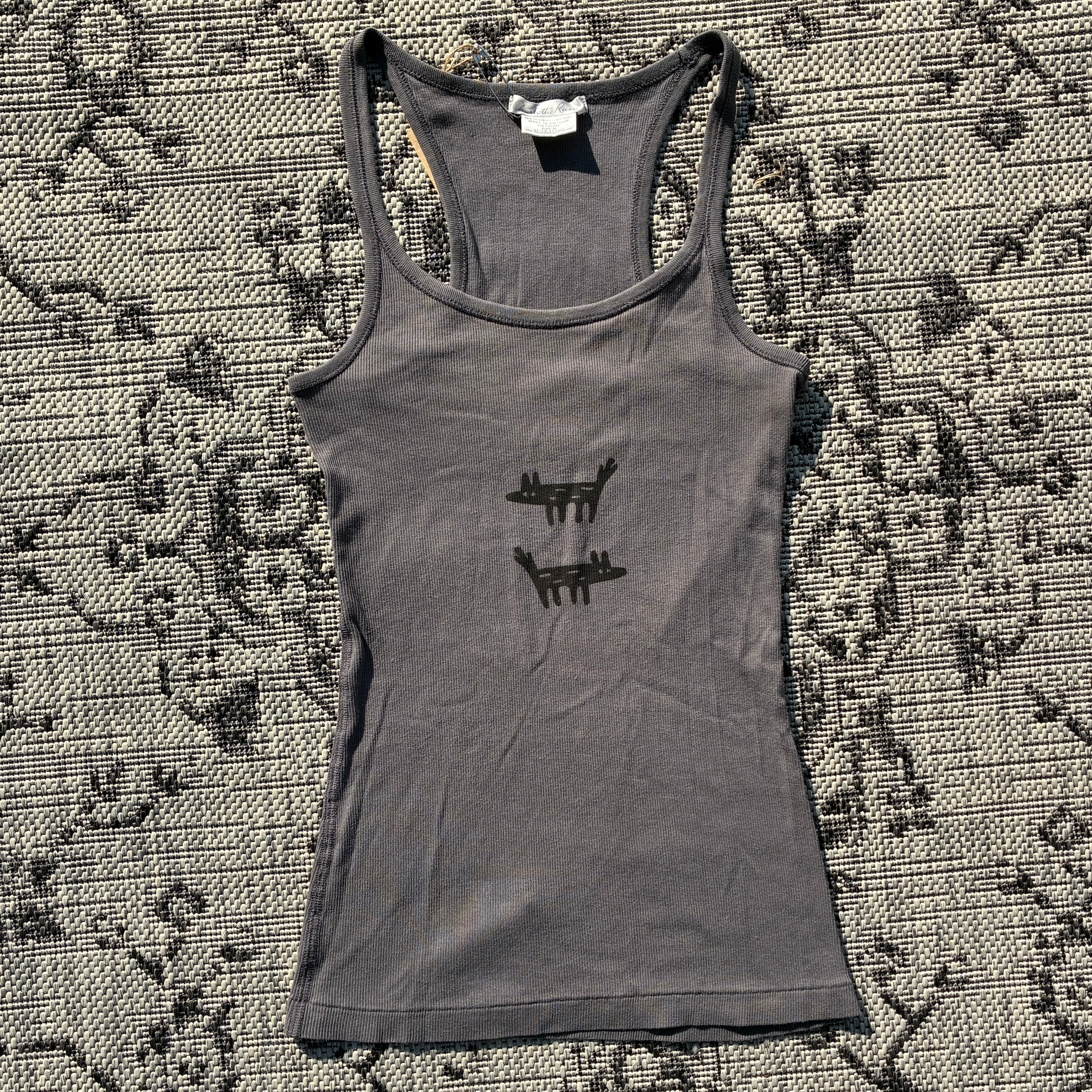 Wolf/Dog Grey Tank Top Medium