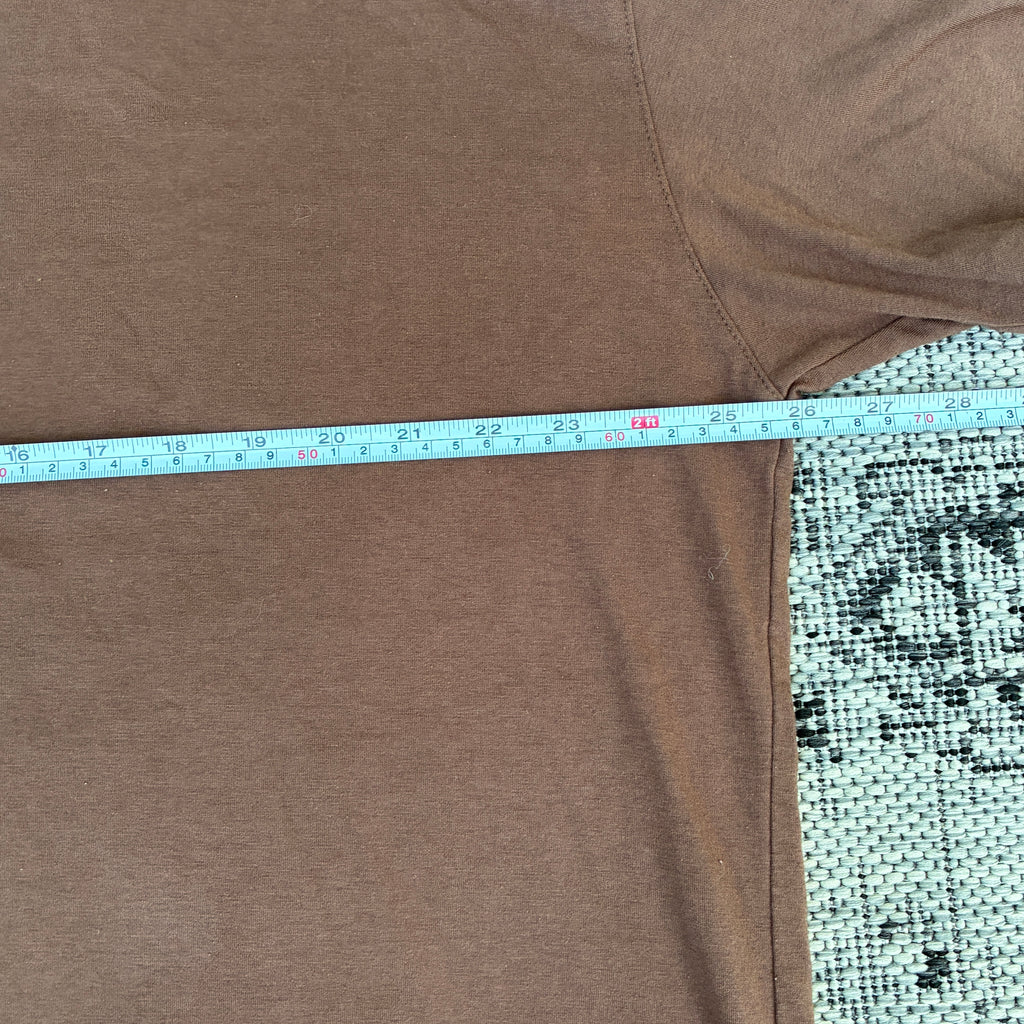 Sleepy Kitty Brown Tee XL
