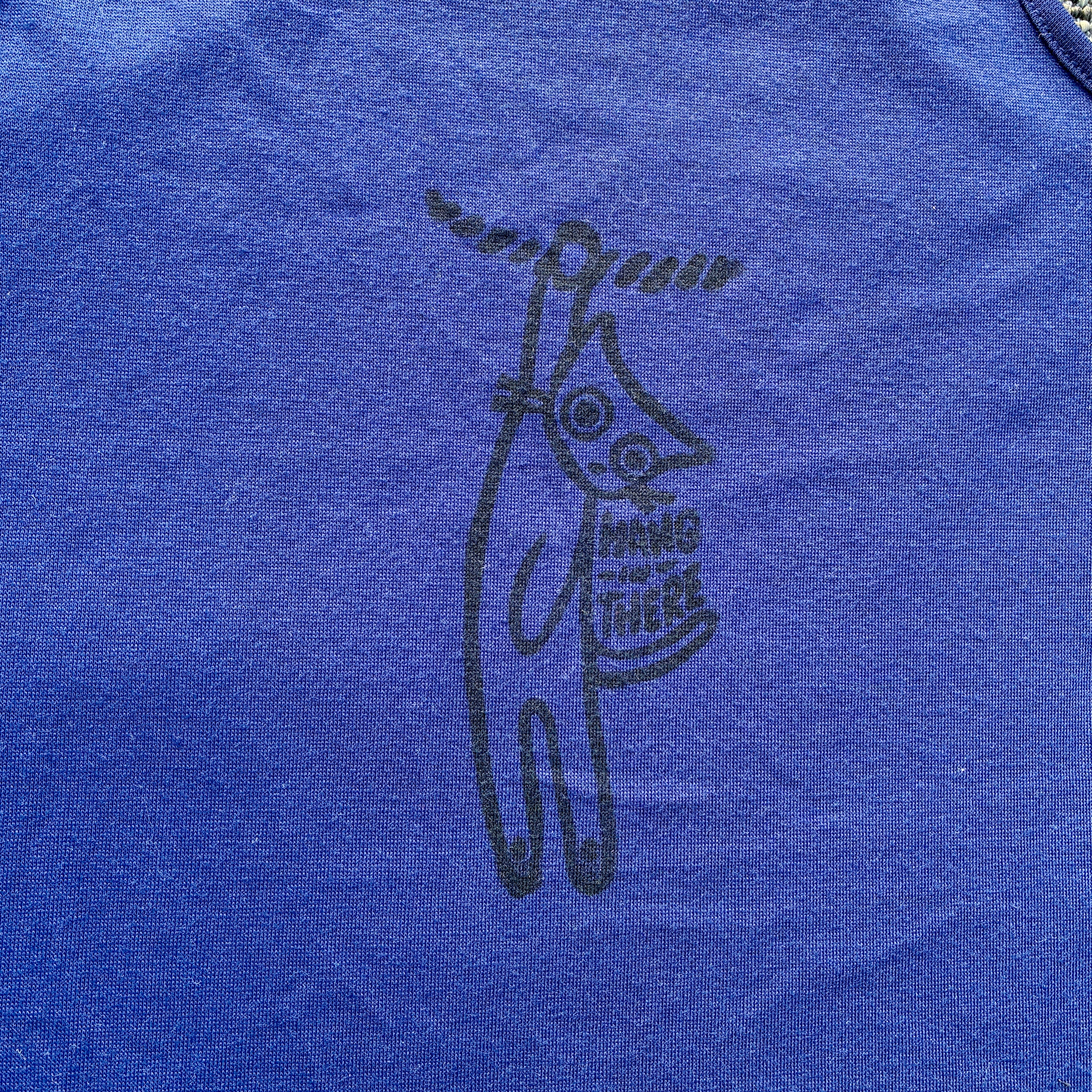Hang in There Dark Blue Tank Top Small