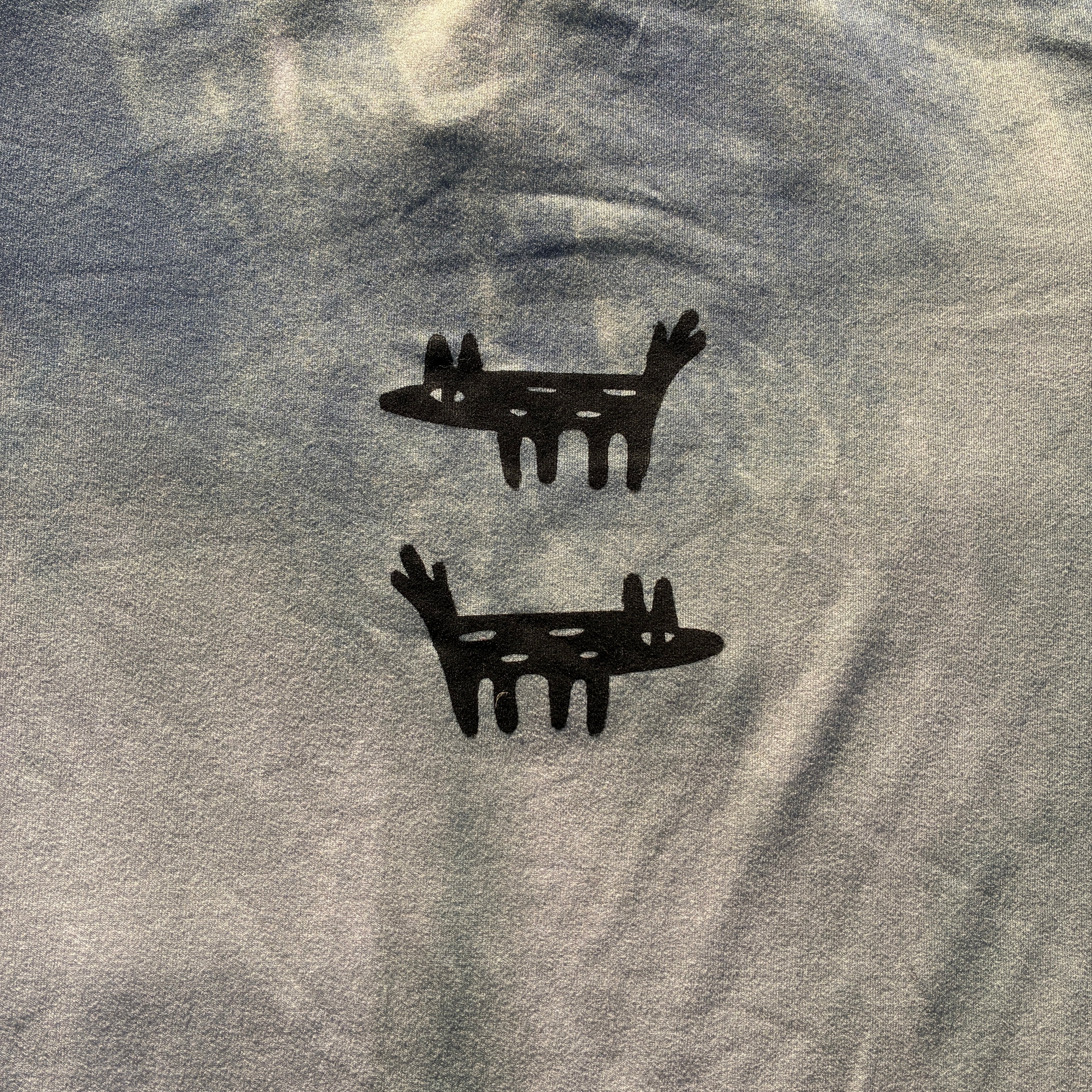 Wolf/Dog Green/Grey Tee Small