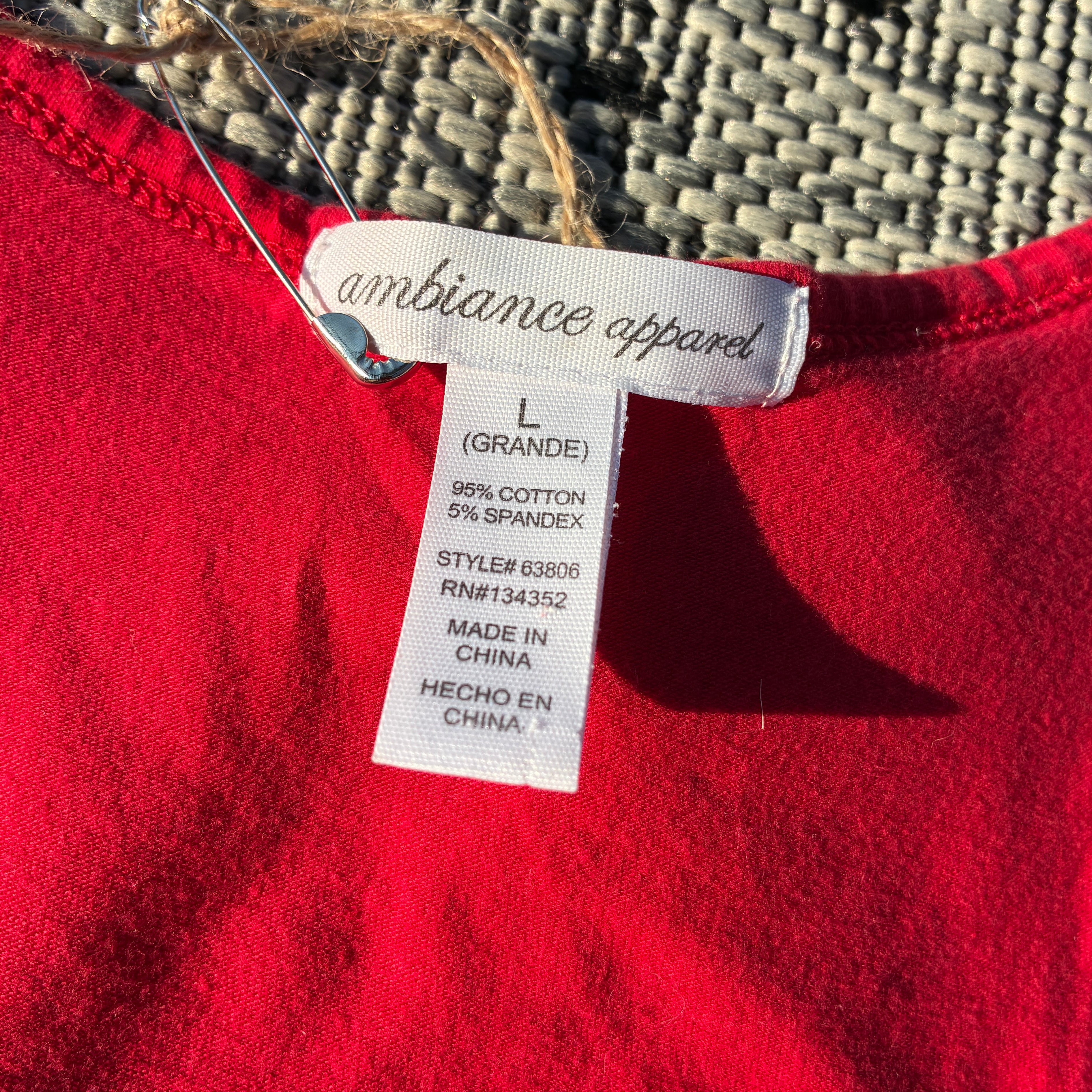 Two-Headed Rabbit Red Tank Top Large