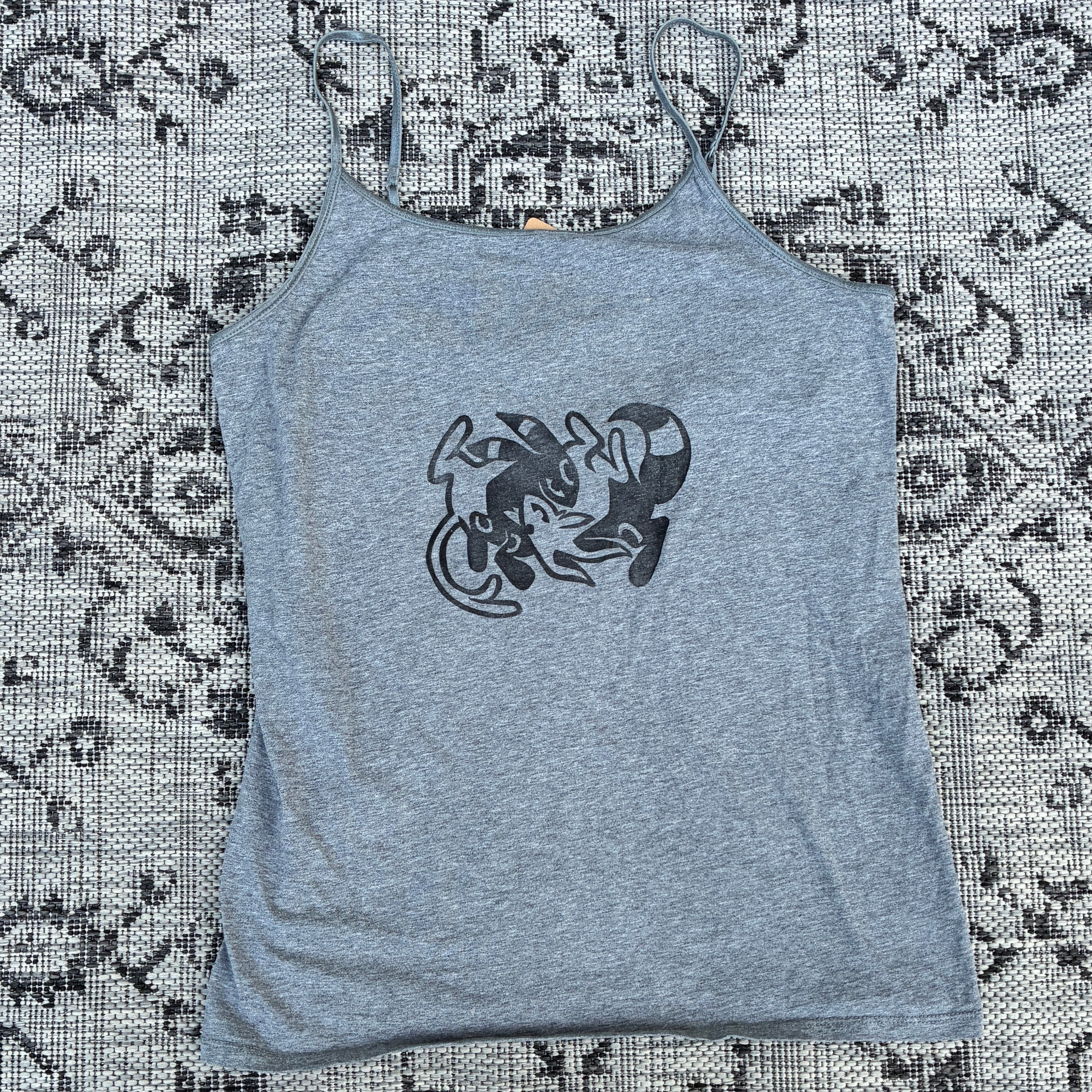 Sun/Moon Grey Tank Top XL