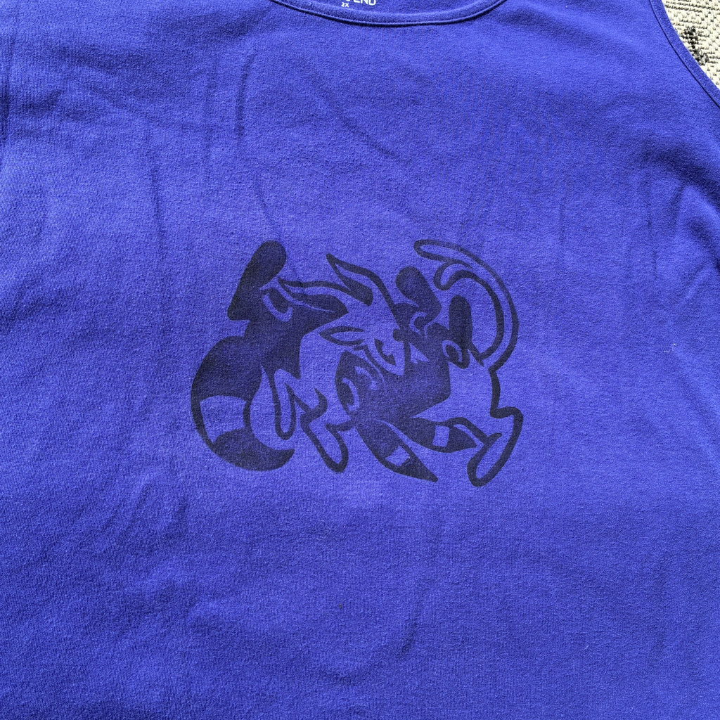 Sun/Moon Dark Blue/Purple Tank Top 2X