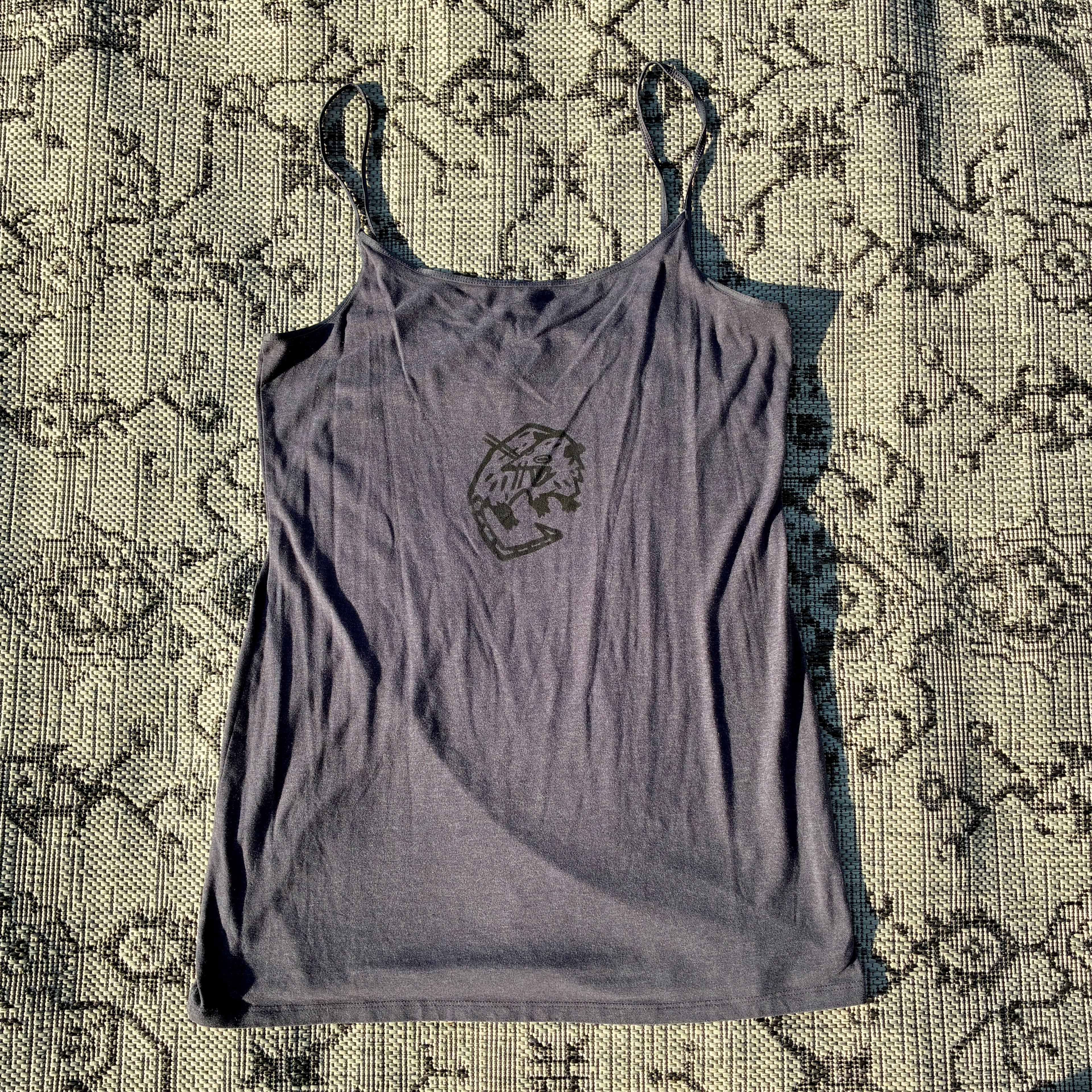 Screaming Possum Grey Tank Top Large
