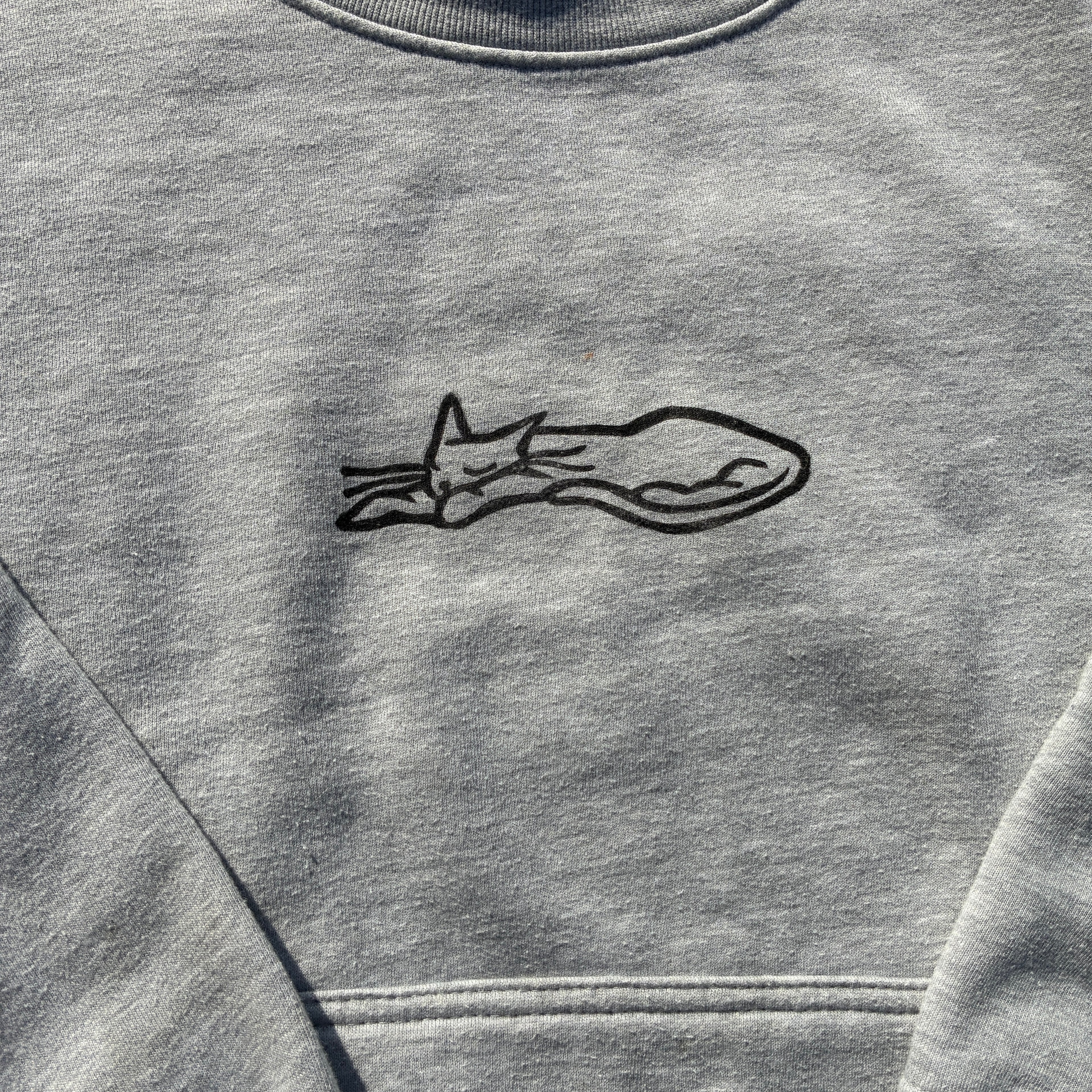 Sleepy Kitty Grey Sweatshirt Small