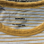 Red Tiger Yellow & White Striped Tee 2X
