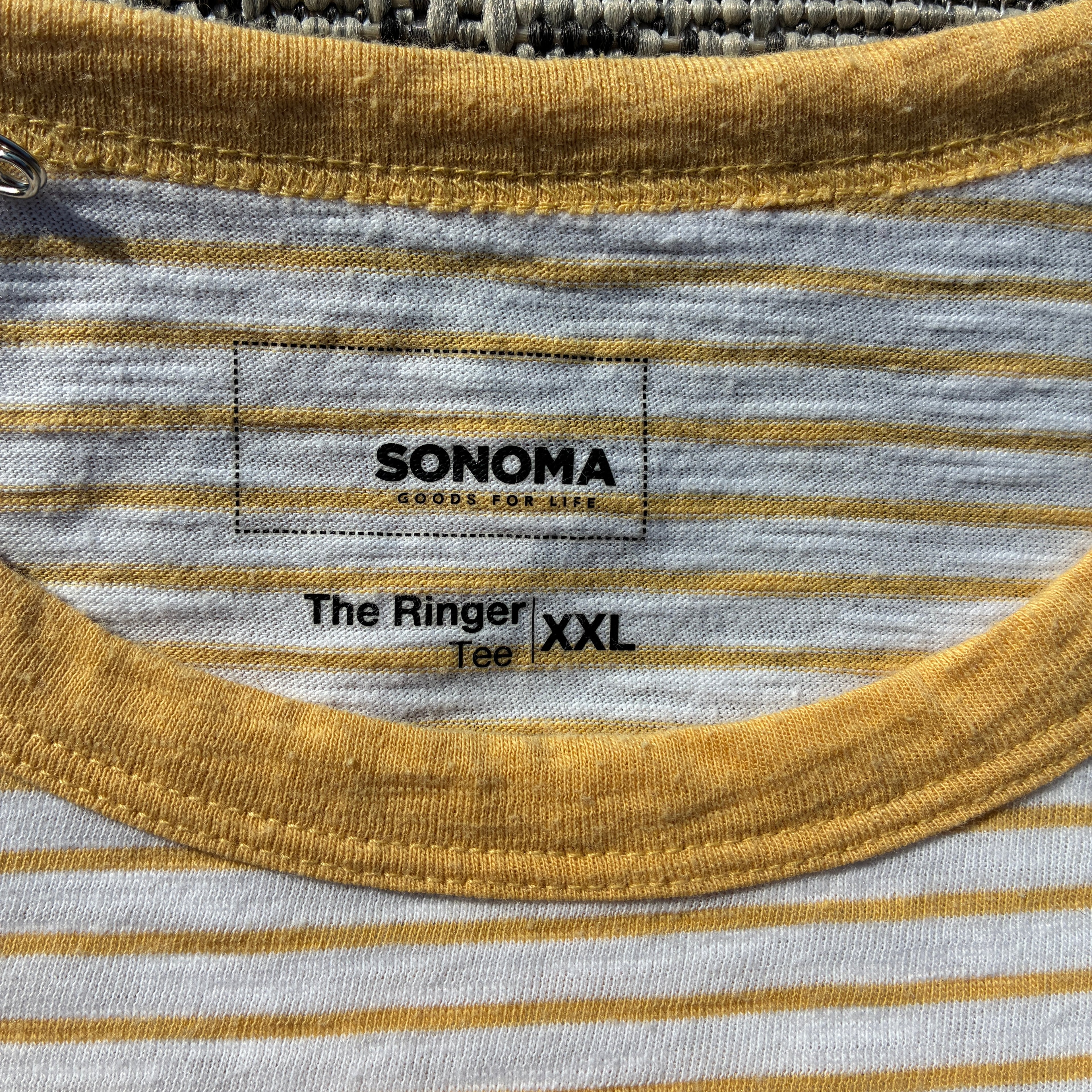 Red Tiger Yellow & White Striped Tee 2X