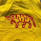 Red Tiger Yellow Cropped Tank Top XS