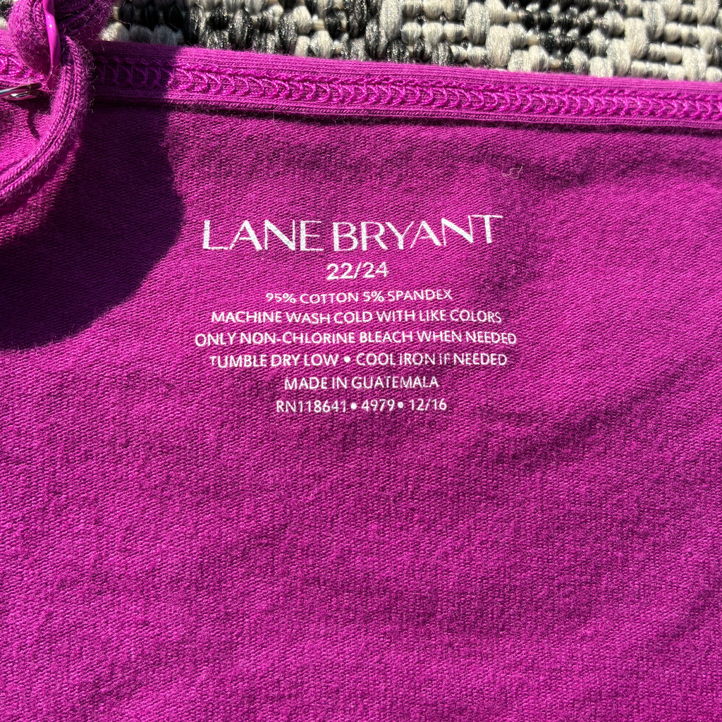 Hang in There Purple Tank Top 3X