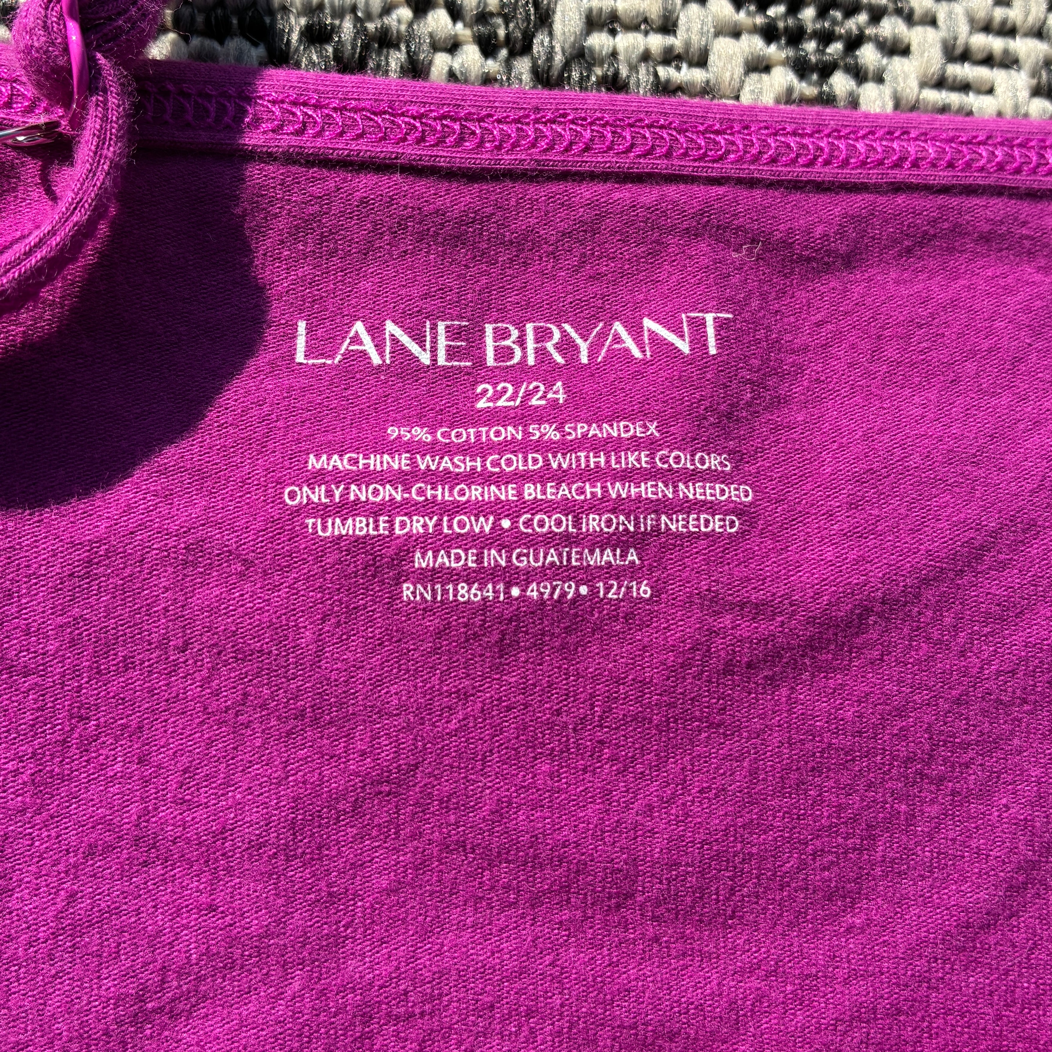 Hang in There Purple Tank Top 3X
