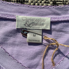 Hang in There Purple V-Neck Tee Medium