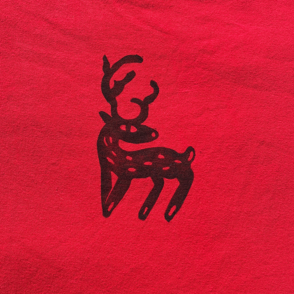 Deer Red Tee Medium