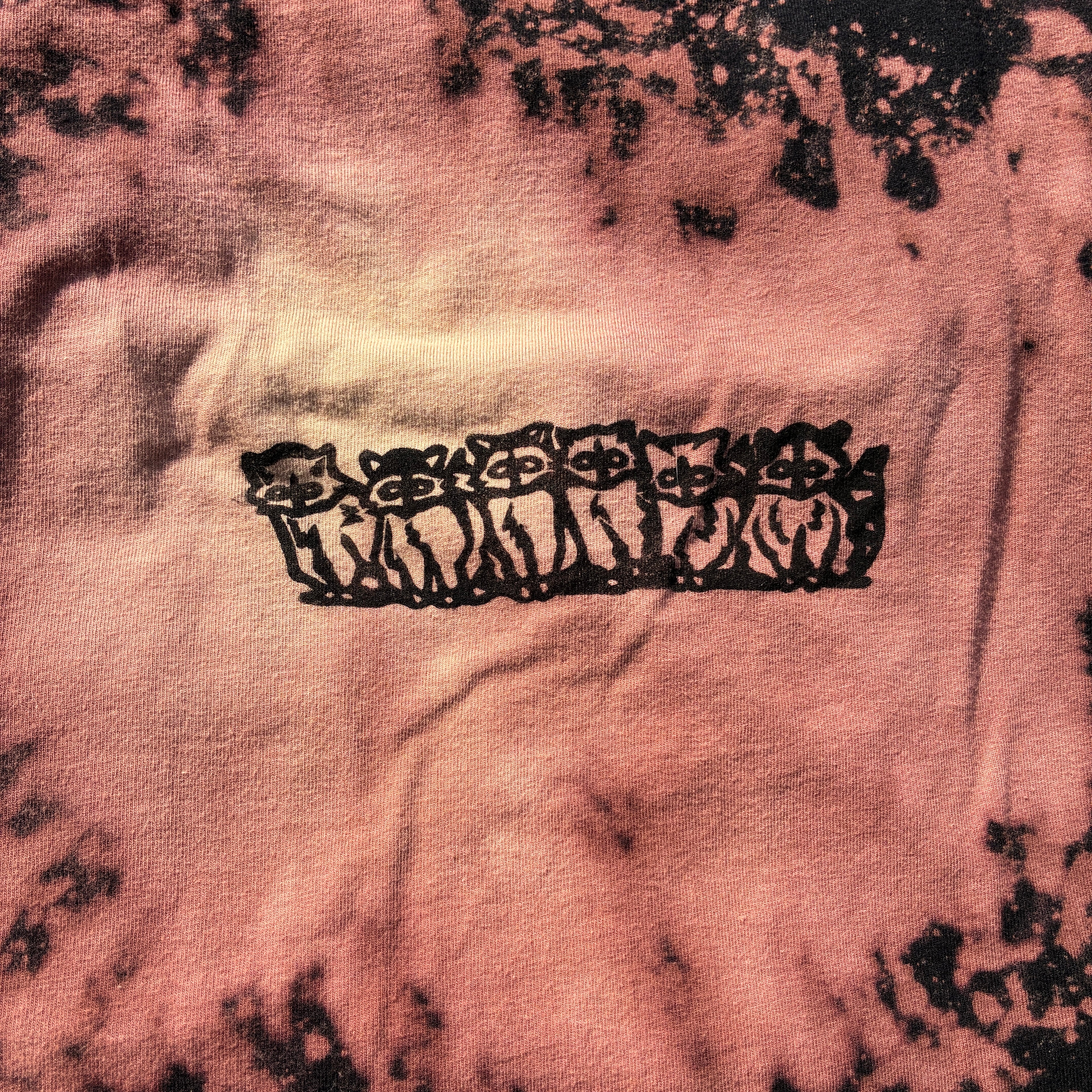 Raccoons Bleach Dyed Tank Top XL