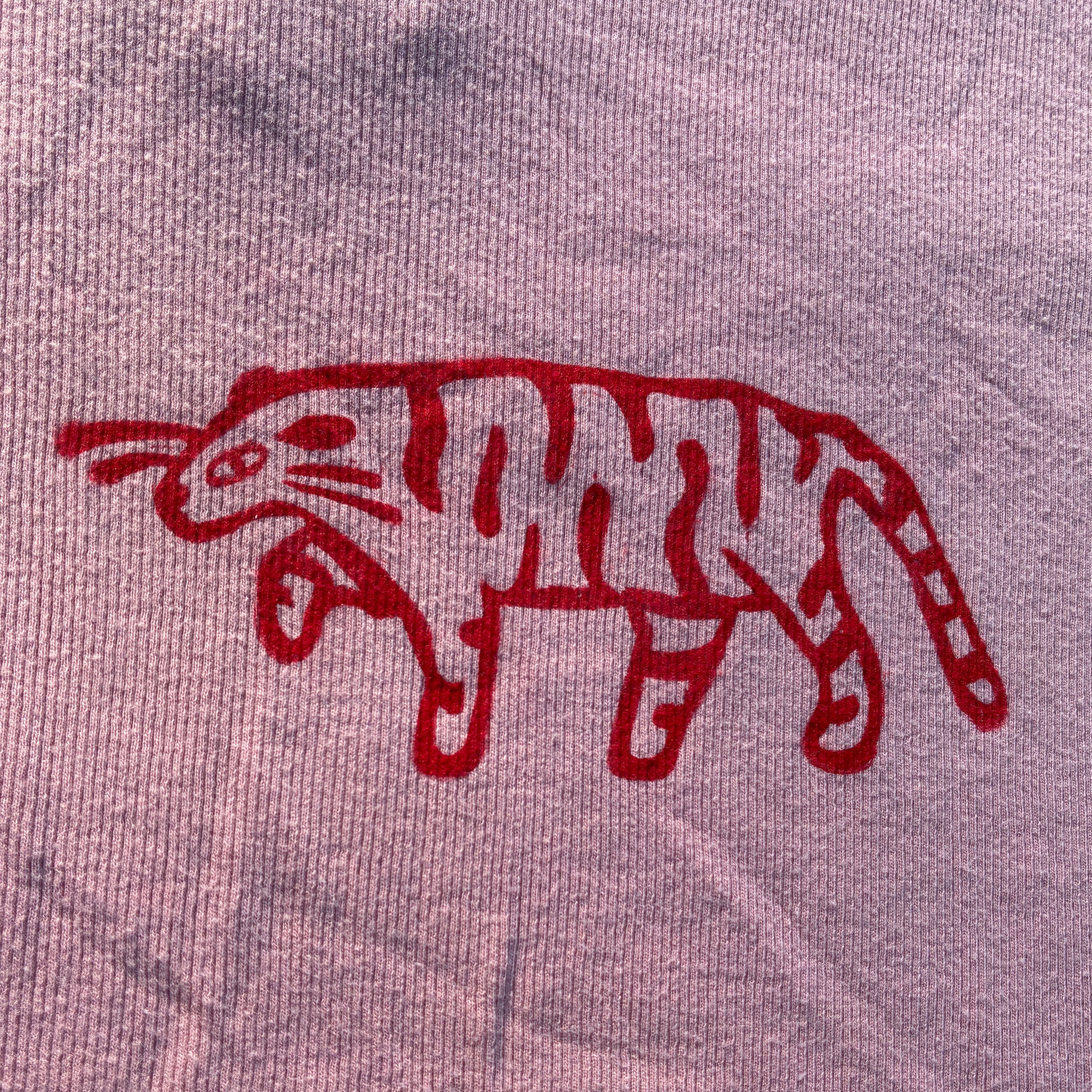 Red Tiger Pink Tank Top Small