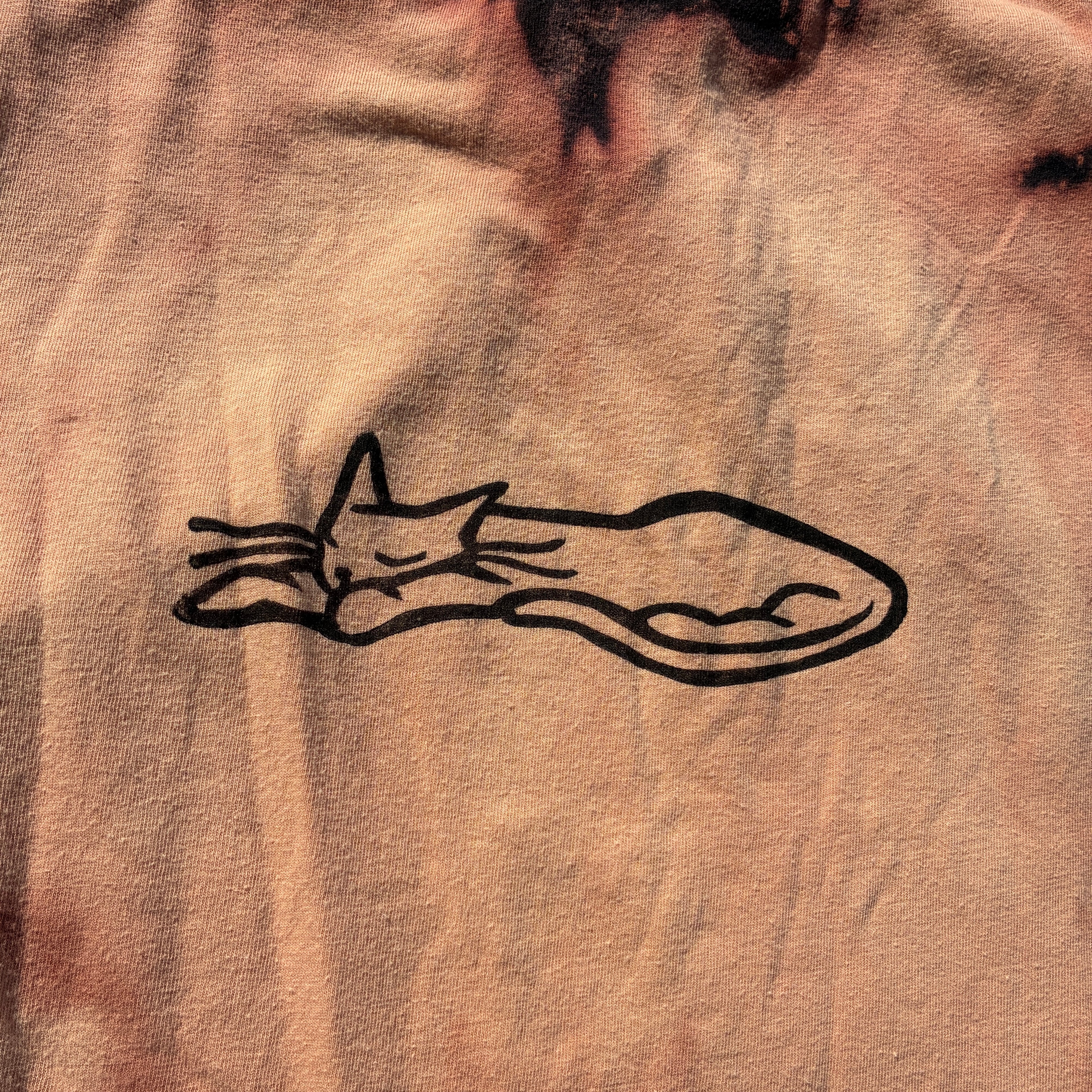 Sleepy Kitty Bleach Dyed Tank Top Medium