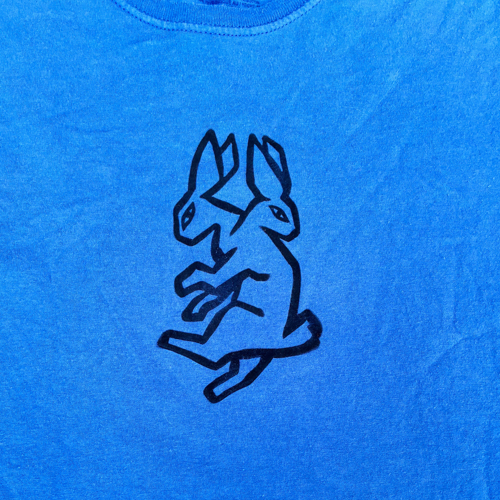 Two-Headed Rabbit Blue Tee XL