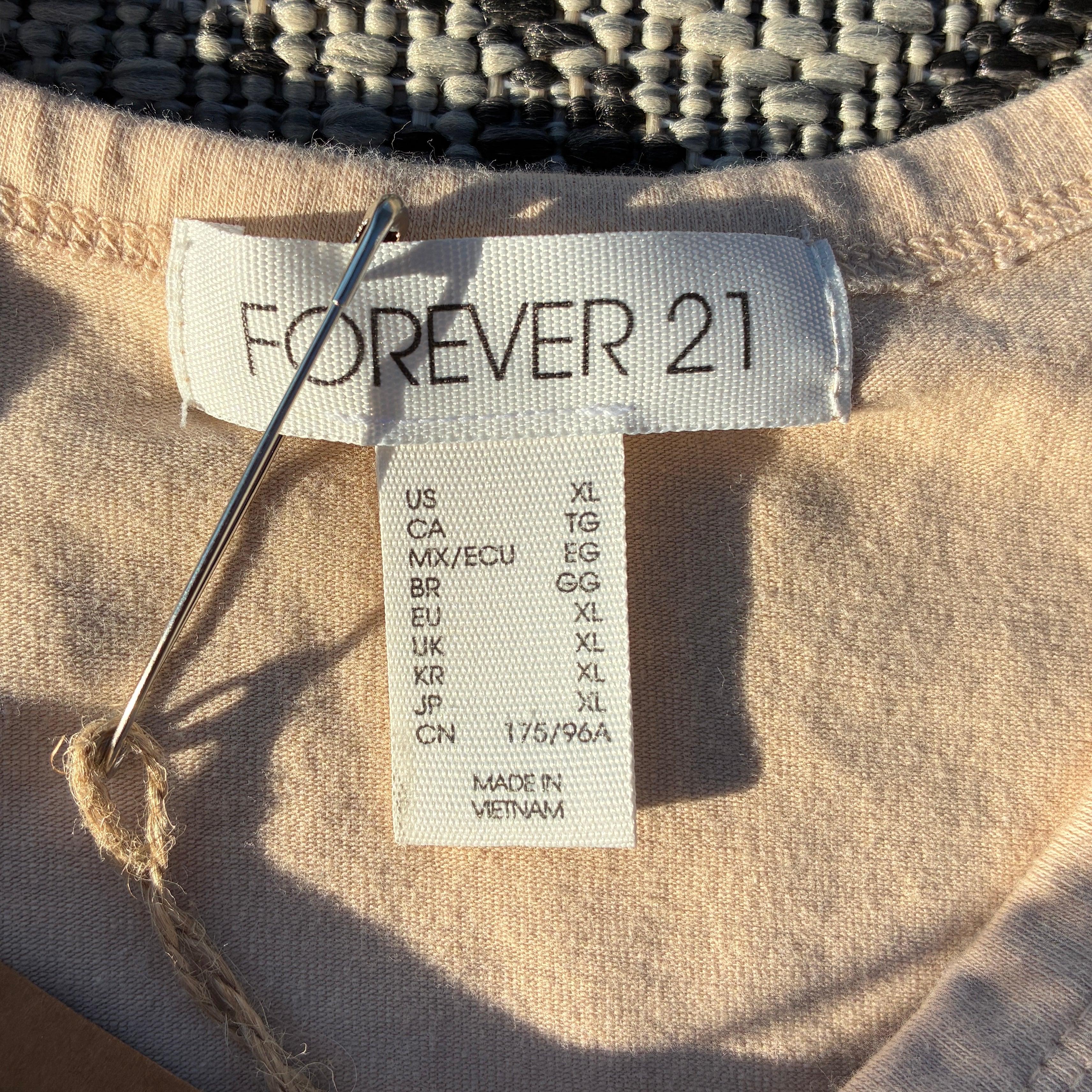 Red Tiger Tan/Light Brown Tank Top XL