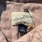 Daisy Pocket Pale Pink/Beige Button Up Small