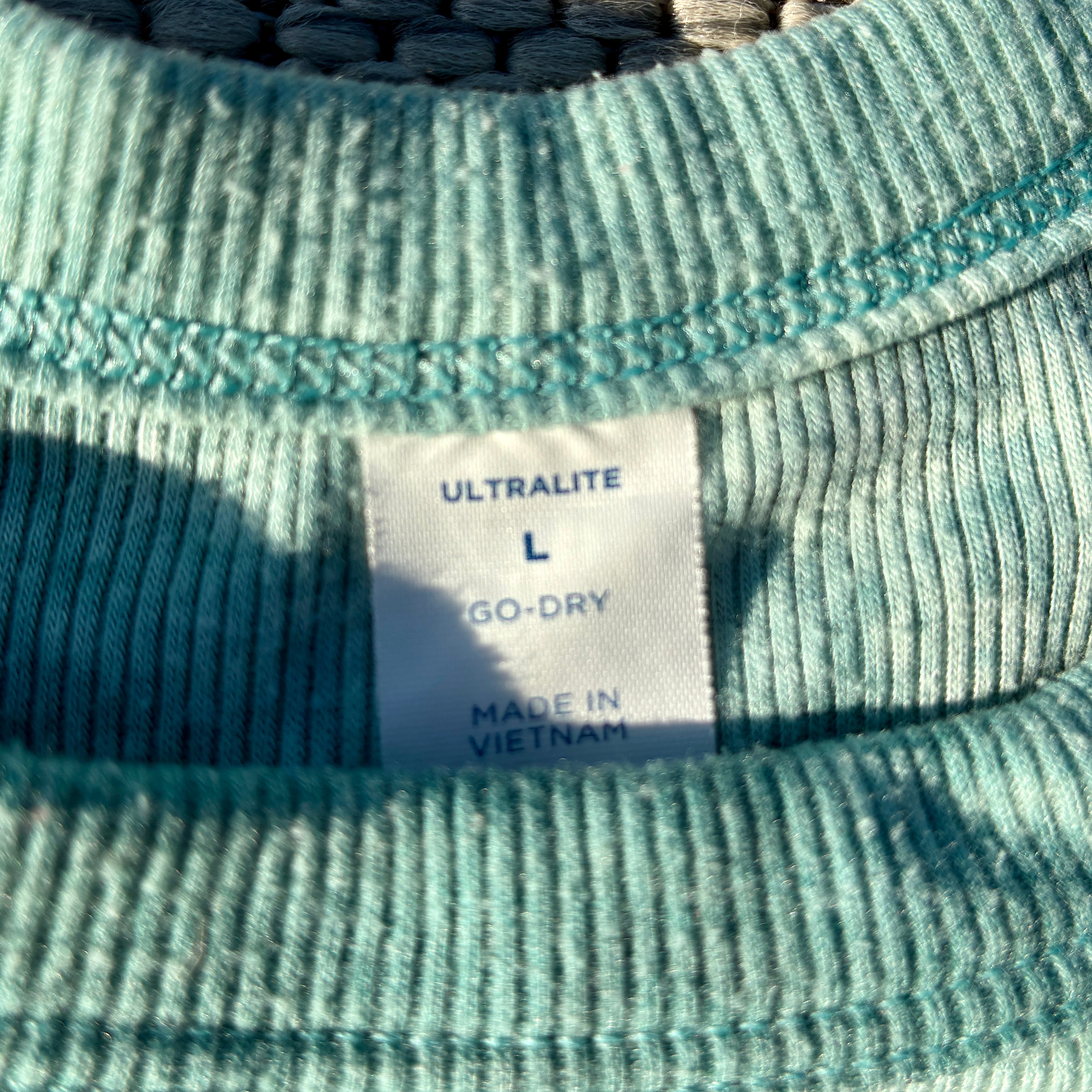 Two-Headed Rabbit Blue Tie Dye Tank Top Large