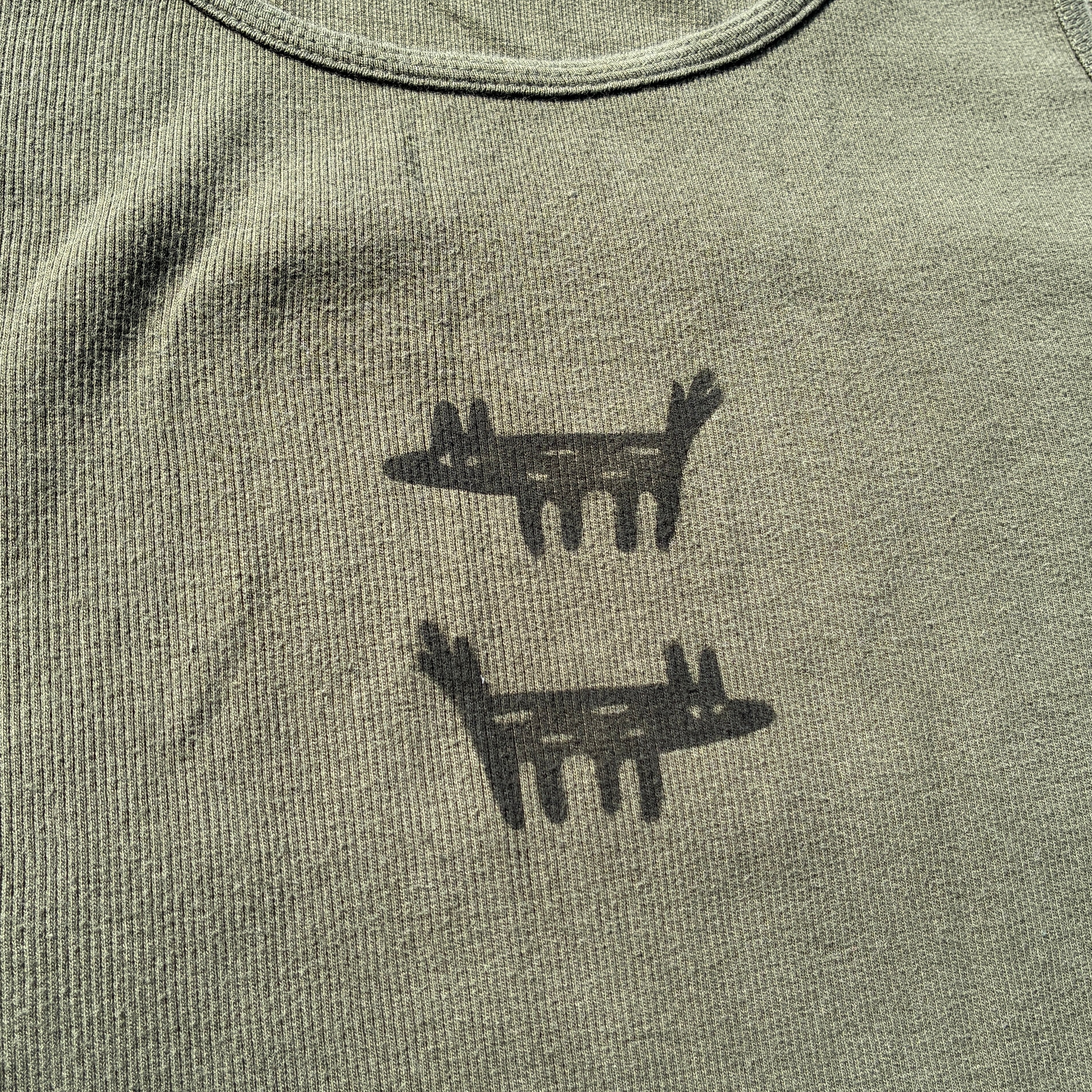 Wolf/Dog Green Tank Top 2X