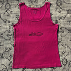 Sleepy Kitty Pink Tank Top 3X