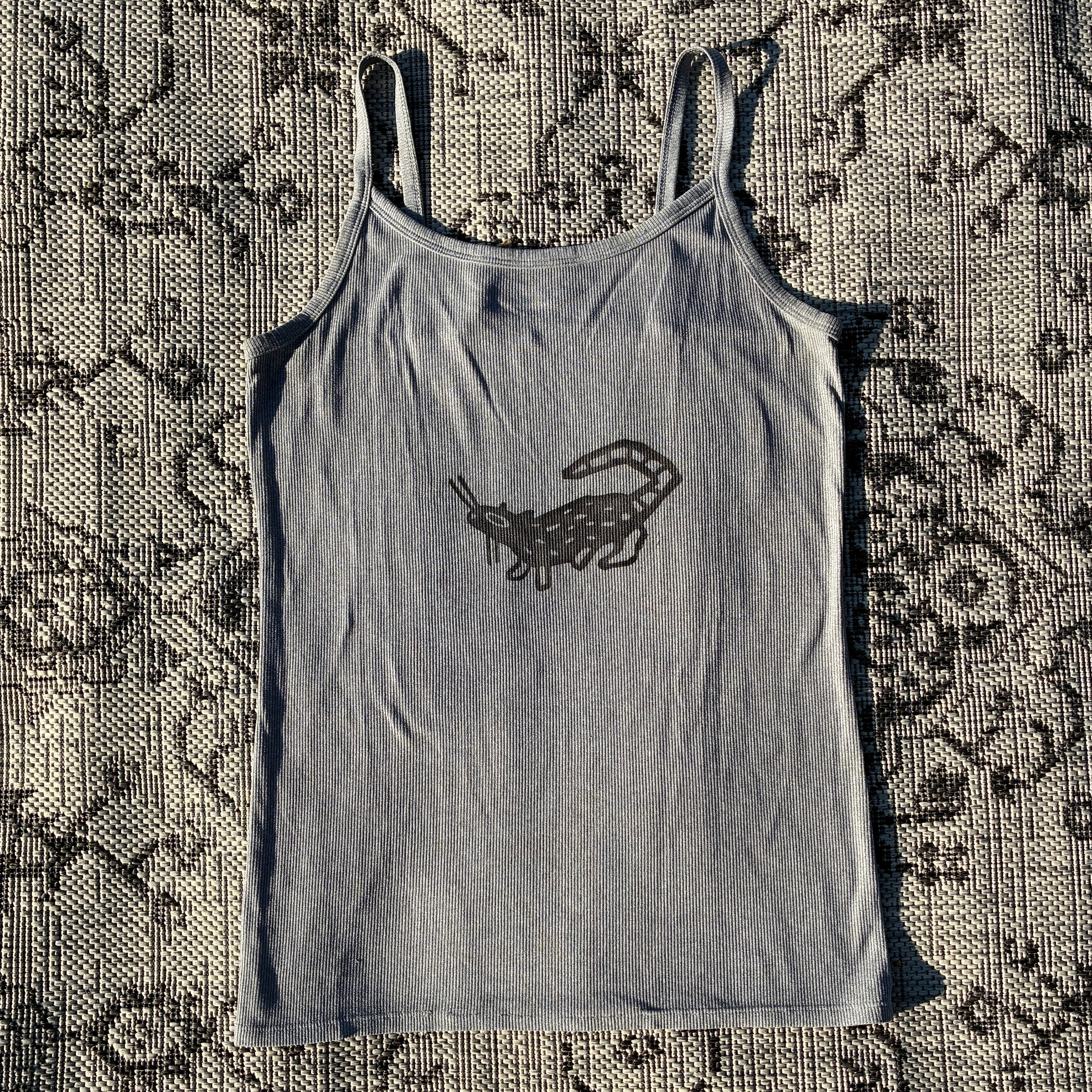 Rat Grey Tank Top Large