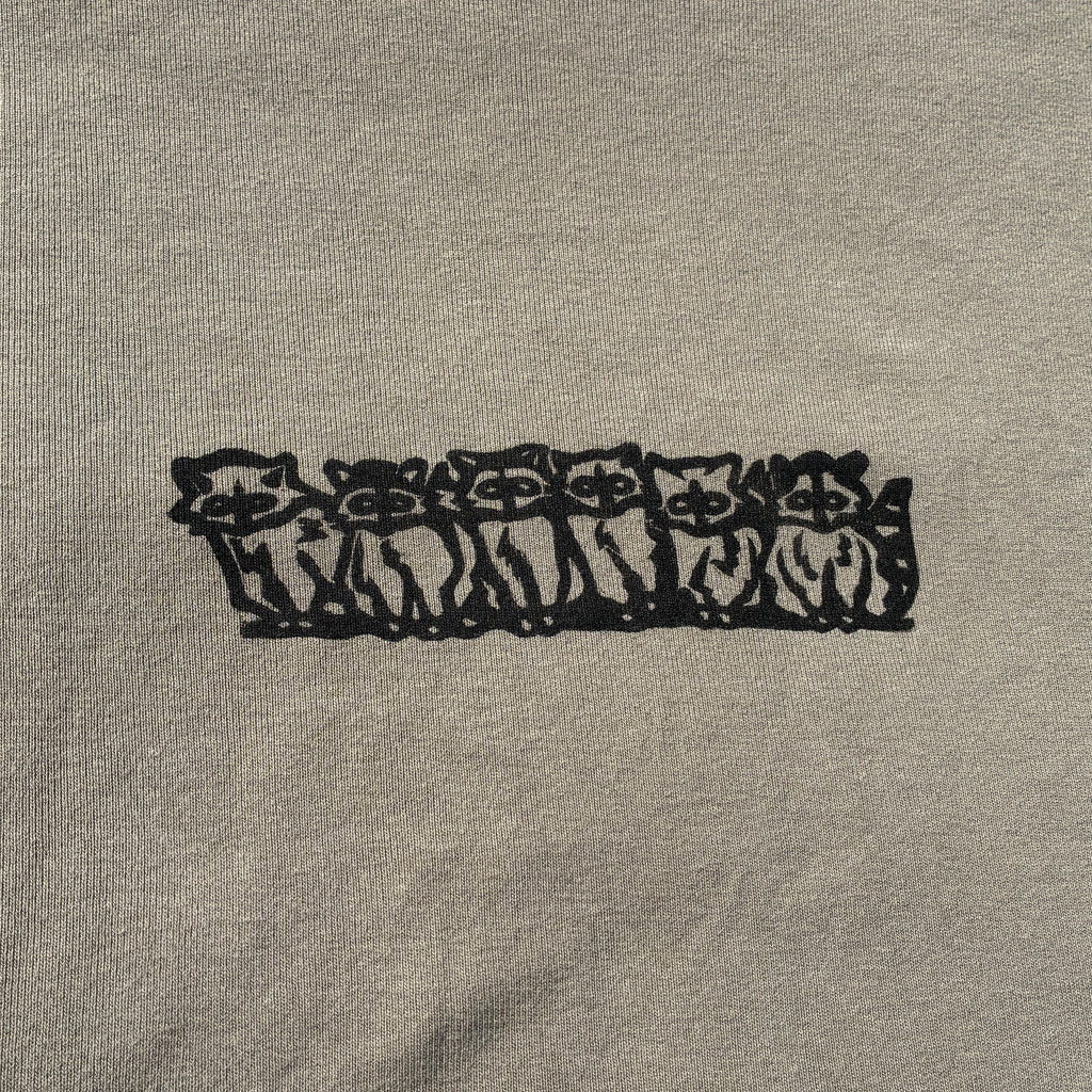 Raccoons Army Green/Grey Tee 2X