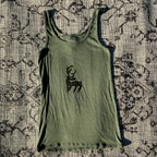Deer Green Tank Top Large