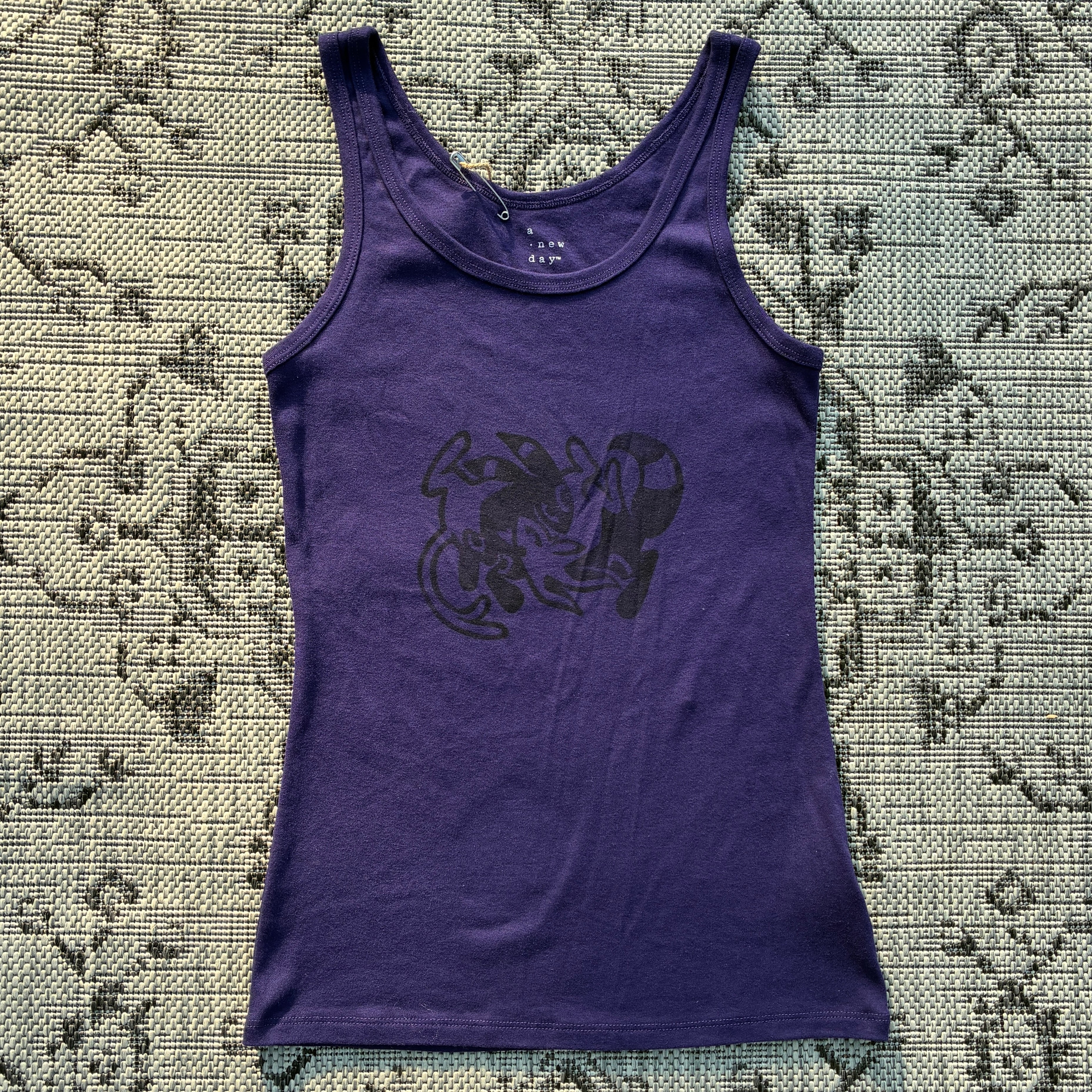 Sun/Moon Purple Tank Top Small