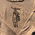 Hang in There Brown Cropped Longsleeve Medium