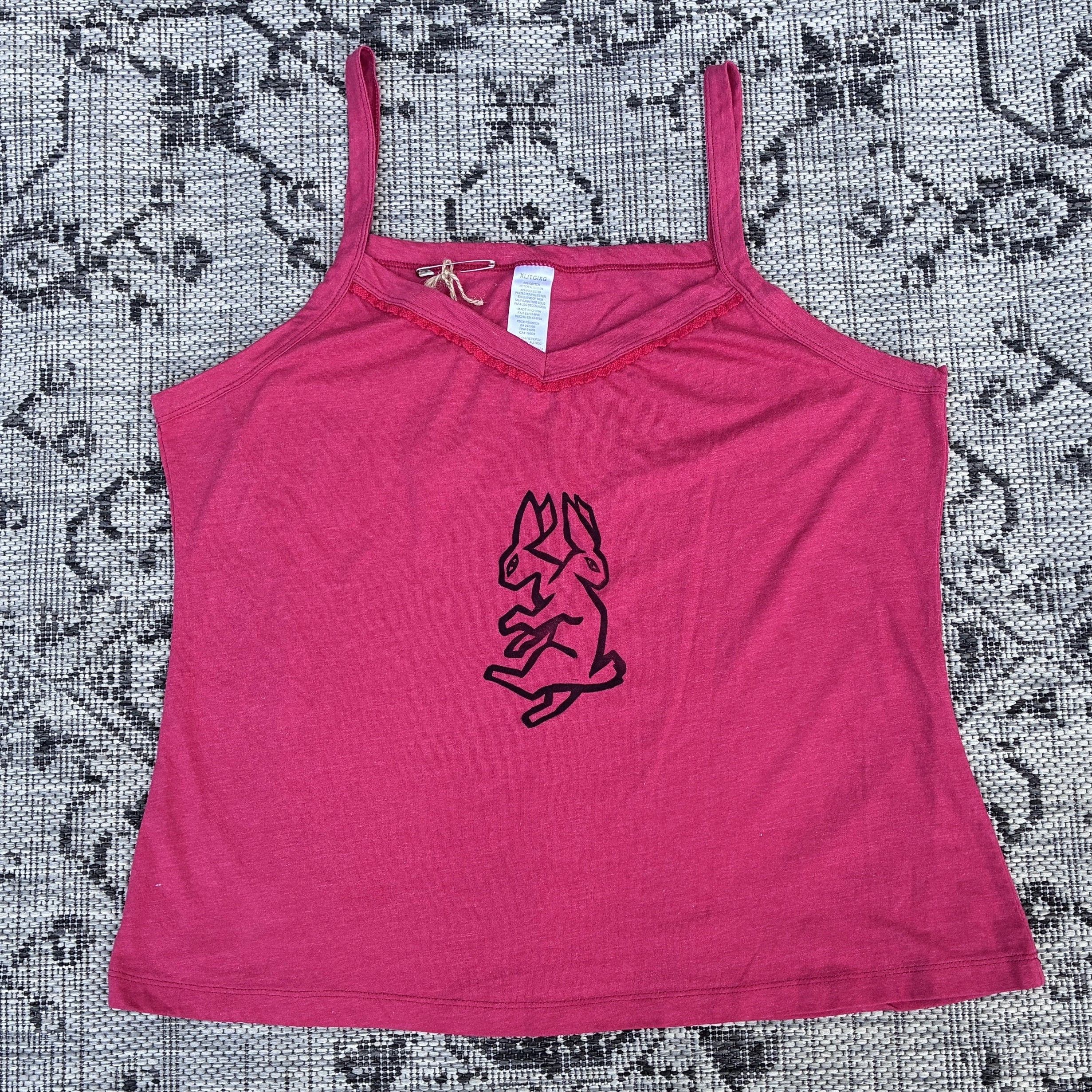 Pale Red/Pink Two-Headed Rabbit Tank XL